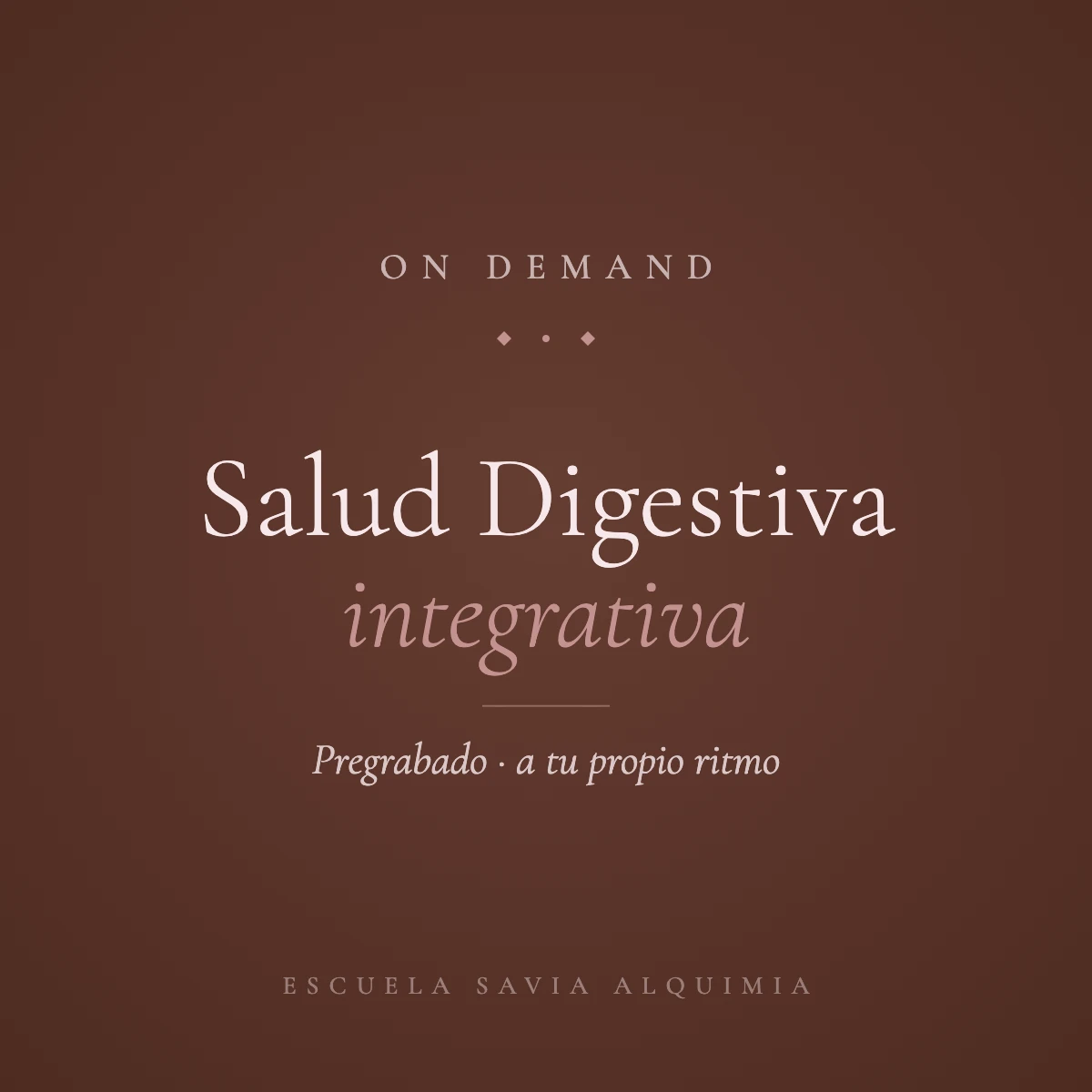 Ciclo de Profundización: Salud Digestiva Integrativa