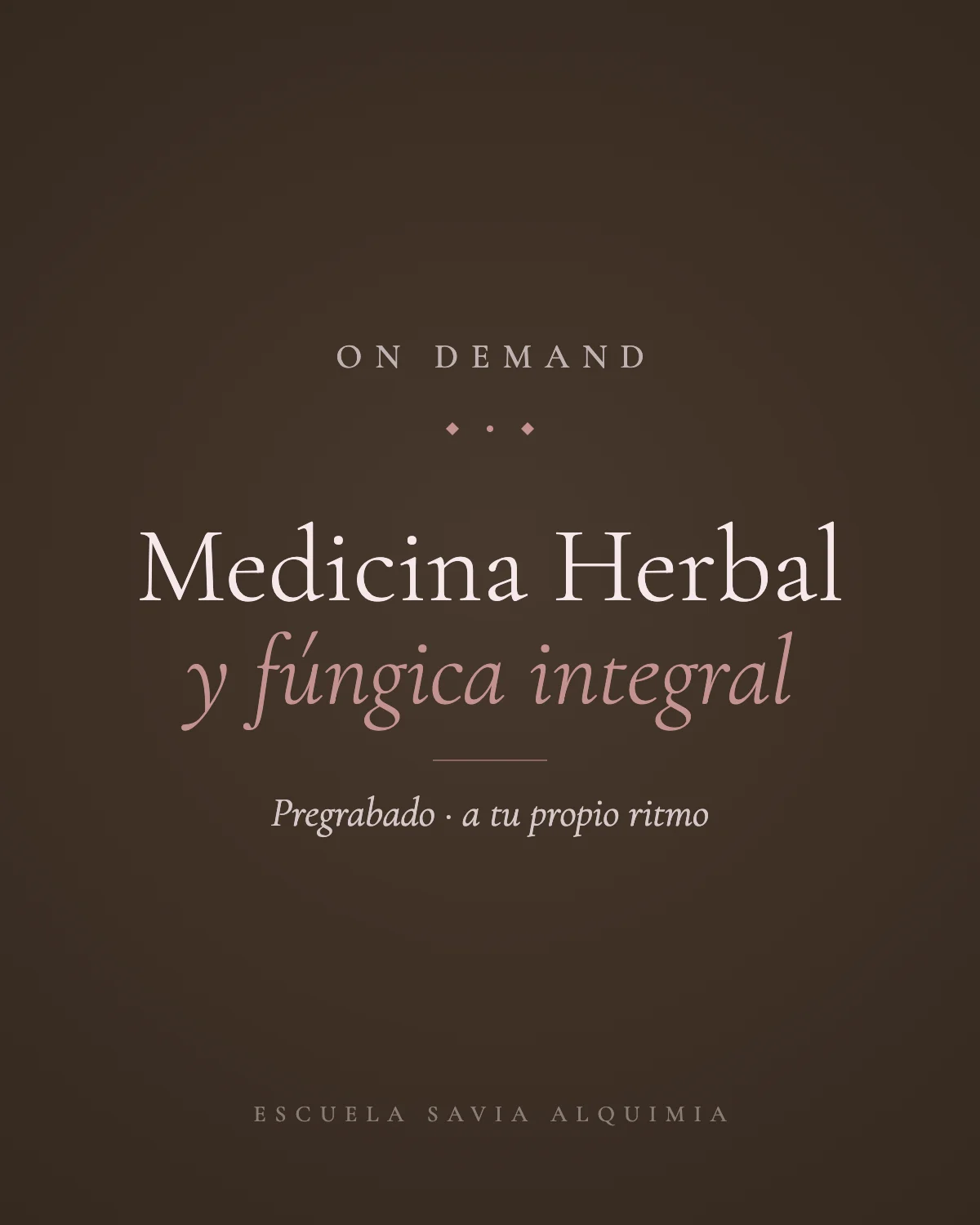 Formación en Medicina Herbal y Fúngica Integral