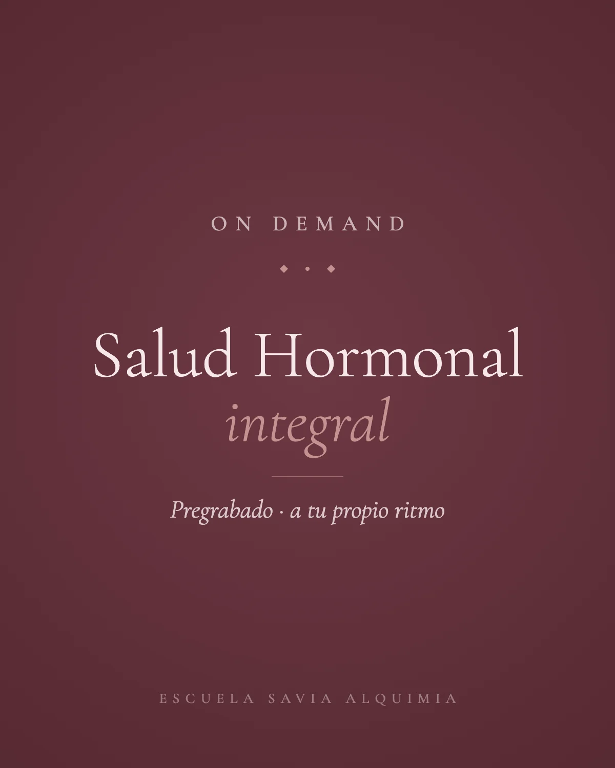 Salud Hormonal Integral